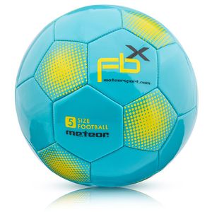 meteor FBX Kinder Fußball Ball kleine Sportball Kleinkinder Freizeitball für drinnen und draußen Ball für Mädchen und Jungen Größen: #5 blau