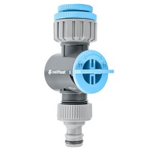 Cellfast 52-256 Universeller Wasserhahnanschluss mit abnehmbarem Filter passend für G1/2", G3/4" und G1" Wasserhahn bis 6 Bar