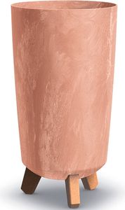 nabbi Kunststoff-Pflanzgefäß auf Beinen DGTL200E 19,5 cm - Terrakotta