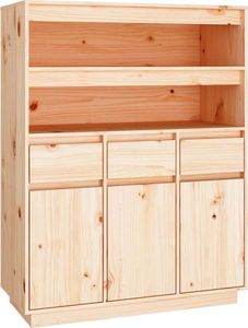 vidaXL Vysoká doska 89x40x116,5 cm z masívneho borovicového dreva