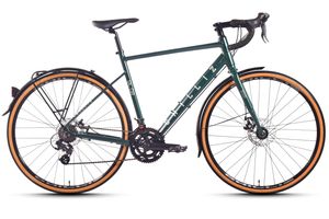 CHILLIZ Gravelbike Gravel 28 Zoll GL.02 grün Rahmenhöhe 54 cm Schutzbleche Damen Herren 14 Gänge mech. Scheibenbremse