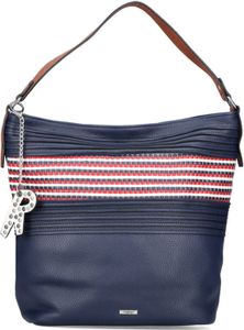Rieker Damen Schultertasche Tasche H1067, Farbe:Blau