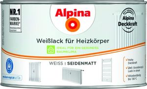 Alpina Heizkörperlack weiß 300 ml weiß seidenmatt