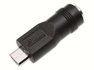 Hohlsteckeradapter, 5,5/2,1 Hohlkupplung auf Micro-USB-Stecker