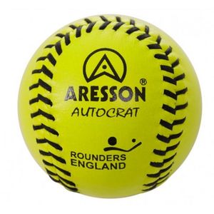 Aresson - "Autocrat"  Leder Ball für Schlagball CS1357 (Einheitsgröße) (Gelb)