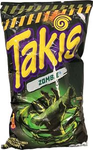 Takis | Zombi Edition 92,4g, Tortilla Chips, Hot Chilli Pepper, Scharf, USA Snack