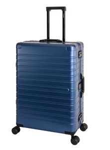 Aluminium Koffer Trolley mit 4 Rollen Alu-Reise-Koffer Vol.102L L-75cm Blau