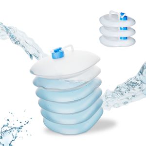 relaxdays Wasserkanister faltbar 4er Set oval