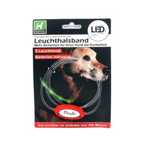 Hundehalsband LED, individuell zuschneidbar, 3 Leuchtmodi, gelb