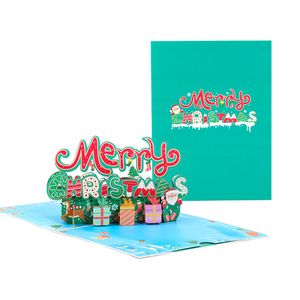 Frohe Weihnachten Pop-Up-Karte, 3D-Popup-Grußkarten für Weihnachten, Pop-Up-Weihnachtskarten, Weihnachtskarte 3D