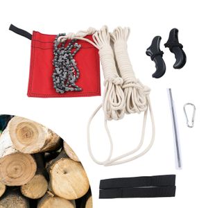 48 Zoll Handkettensäge Handseil-Kettensäge mit Tasche Klapptaschenkettensäge Outdoor Handsäge Astsäge Zugsäge Baumsäge für Holzschneiden Gartenarbeit