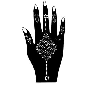 Henna Tattoo Schablone für die Rechte Hand