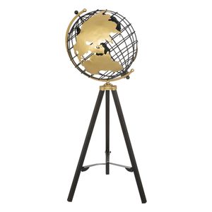 Globus "Ramon" Metall - schwarz - H70 cm - Atmosphera créateur d'intérieur