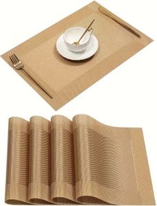 Wasserdichte Tischdecke Gold 30x45 cm rechteckig MP32
