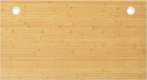 Schreibtischplatte 110x60x1,5 cm Bambus