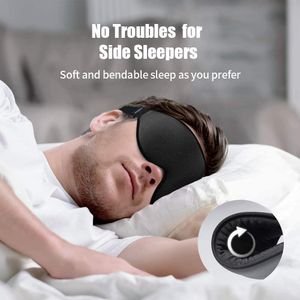 atmungsaktiv und bequem, 3D Schlafmaske und Augenmaske für Frauen Männer, 100％ lichtblockierende Schlafbrille für Reisen, Nickerchen, Yoga