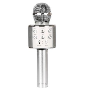 Kabelloses Karaoke-Mikrofon,Kinder-Karaoke-Mikrofon mit LED-Tanzlicht, Bluetooth-Mikrofon für Kinder, Mädchen, Jungen, Party, Gesang, Weihnachten(Silber) Kabelloses Karaoke-Mikrofon,Kinder-Karaoke-Mikrofon mit LED-Tanzlicht, Bluetooth-Mikrofon für Kinder, Mädchen, Jungen, Party, Gesang, Weihnachten(Silber)