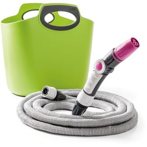 Aquapop 30 Textilschlauch lime + Armatur + Tasche, 10/30 m