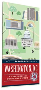 City Scratch-Off Map: Washington; D.C. : A Sightseeing Scavenger Hunt