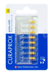 Curaprox Interdentalbürsten CPS 09 gelb -Prime refill (0,9mm - 4,0mm)  - 8 Stück