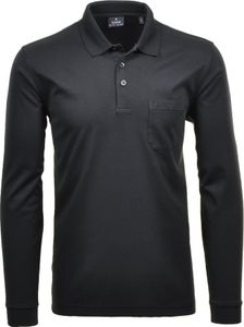 Größe 4XL Ragman Herren Poloshirt langarm Softknit schwarz 540291 Größe 4XL Ragman Herren Poloshirt langarm Softknit schwarz 540291