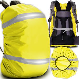 Kryt proti dažďu na Školský batohu , vodeodolný, žltá vysokou Reflexná, vysokou vysokou viditeľnosťou, bezpečnostná, veľký vak 20 litrov Retoo