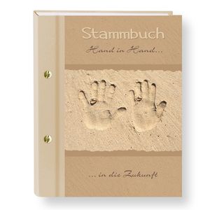 Abverkauf % Stammbuch der Familie Hand in Hand Stammbücher A5 Familienstammbuch Trauung Stammbaum Maritim Strand Hochzeit Meer