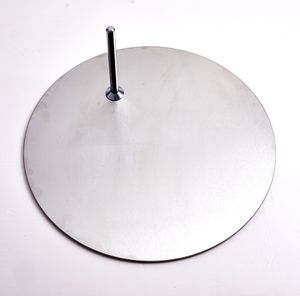 R39 Eurotondisplay Metallplatte für Schaufensterpuppen Silber Edelstahl Metall Ø 39 cm 2,88 kg. Mit Fußdorn R39 Eurotondisplay Metallplatte für Schaufensterpuppen Silber Edelstahl Metall Ø 39 cm 2,88 kg. Mit Fußdorn