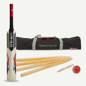 Cricket-Set aus Holz - Hergestellt in Indien Size SH senior
