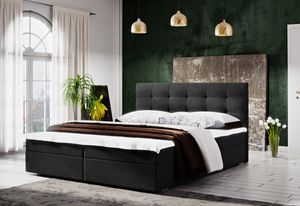 Moderná posteľ 160x200 STIG II s úložným priestorom - antracit
