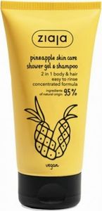 Żel pod prysznic i szampon Pineapple Skin Care - Energizující Shower Gel & Šampon 160ml