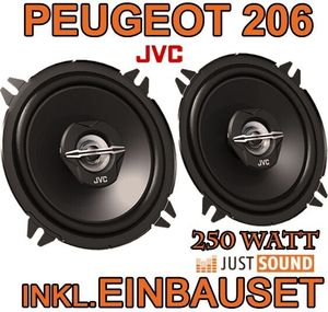 Peugeot 206 - Lautsprecher hinten - JVC CS-J520 - 13cm Koaxe Lautsprecher Peugeot 206 - Lautsprecher hinten - JVC CS-J520 - 13cm Koaxe Lautsprecher