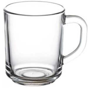 Pasabahce 2-dielny pohár na čaj s rukoväťou Rukoväť na čaj Poháre na pitie Poháre na vodu Hrnček transparentný