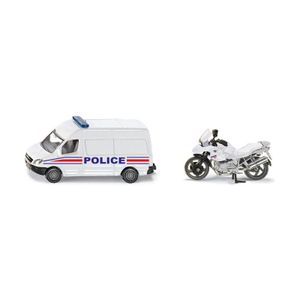 Siku 1655 Polizei-Set "Police Frankreich" mit BMW Motorrad weiß Modellauto