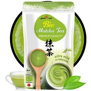 Goodwei Matcha Tee Pulver | 200g Japanischer Premium Qualität | 100% Organisch