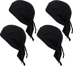 4 Stück Bandana Cap Kopftuch mit Schirm,Atmungsaktiv Radmütze unter Helm Sommer,Kopfbedeckung Männer,Schädelkappe Herren Sport Bandana,Skull Cap Fahrradhelm UV Schutz Kopfbandage