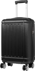 Polycarbonat Hartschale Reise Koffer Trolley Gepäck vier 360° Rollen TSA Schloss Parma Schwarz Gr. M