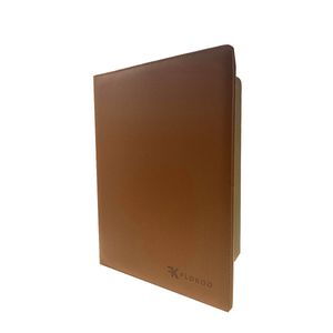 Konferenzmappe A4 - Braun - Inklusive Rechner - Luxus-Schreibmappe Aufbewahrungsmappe