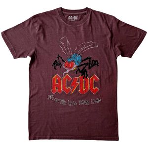 AC/DC - "Fly On The Wall Tour" T-Shirt für Herren/Damen Unisex RO9154 (XXL) (Bordeauxrot)