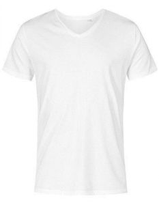 X.O V-Ausschnitt T-Shirt Herren, Weiß, M