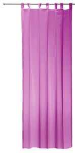 Vorhang pink 140x245 cm transparent Schlaufen Gardine Organza Dekoschal