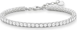 THOMAS SABO "Tennis-Armband" Silber weisse Steine A1484-051-
