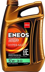 ENEOS Motorový olej 5W30 "HYPER MULTI" 4L - Motorový olej do auta - plne syntetický motorový olej - nižšia spotreba paliva - ochrana motora