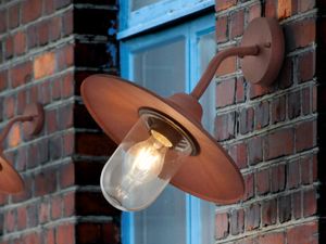 Vintage LED Außenwandleuchte in Rostoptik Außenwandlampen für Hauswand Terrassen