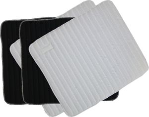 Kentucky Horsewear Bandagierunterlagen Absorb Weiß-Schwarz 45 x 40