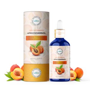 Aprikosenkernöl - 100% pur und natürlich - Spendet Haut und Haar tiefe Feuchtigkeit