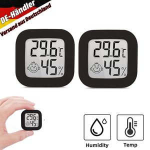 2x Digitales Thermo-Hygrometer Thermometer Temperatur Luftfeuchtigkeitsmessgerät