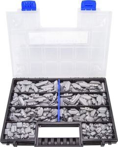 HASKYY Schlaggewichte Alufelgen Set 225-tlg 5-30g mit Sortimentskiste