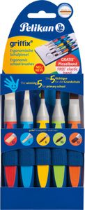 Pelikan griffix Schulpinsel-Starter-Set 5-teilig synthetische Borsten