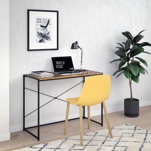 Stôl Livinity® Fyrk, 100 x 45 cm, dub rustikálny/čierna